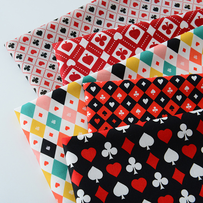 Sewing In Textile - Ins Poker Element Хлопковая ткань с