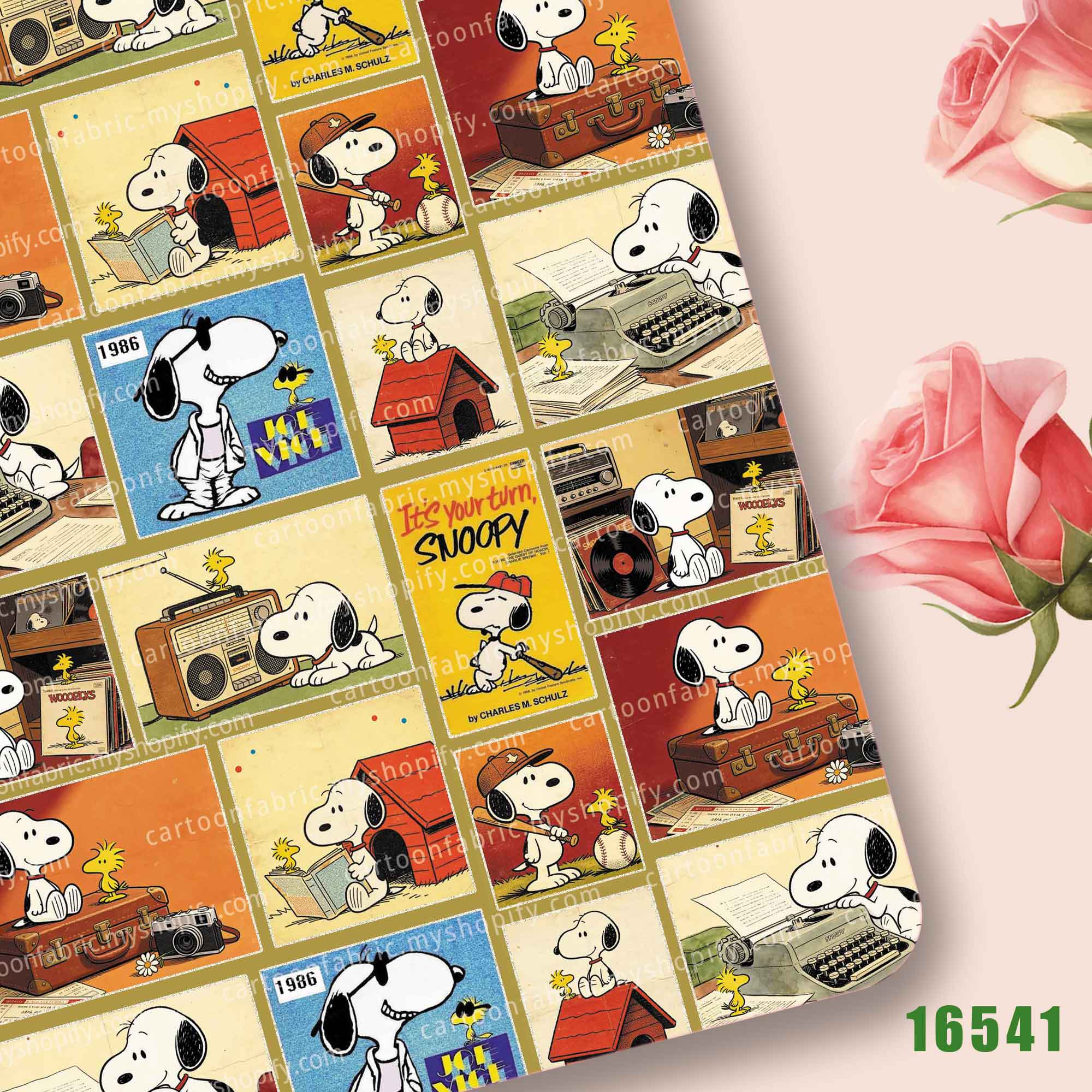 Sewing In Textile - Ткань TAKARA TOMY Snoopy 140x50 см